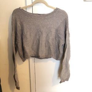 Urban outfitters crop gray sweater